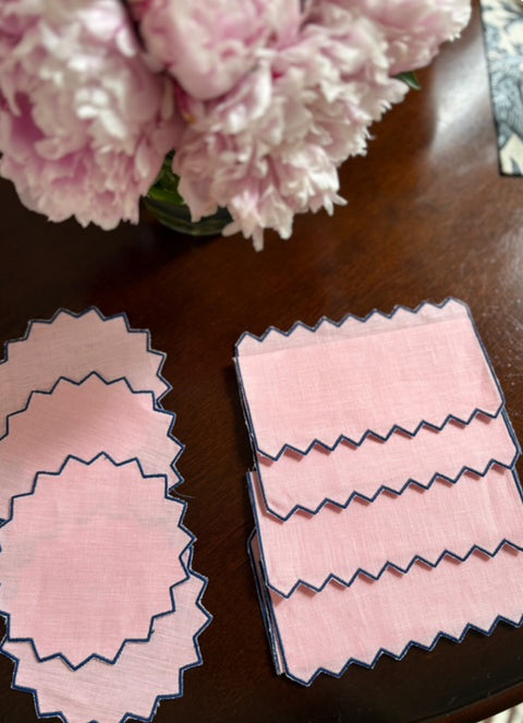 Jaipur Cocktail Napkins & Coasters (12 sets/24 pieces)
