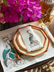 Herons Limited Edition Handcrafted Linen Placemats & Dinner Napkins (6 sets/12 pieces)