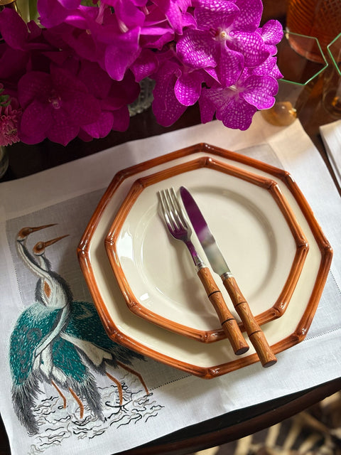Herons Limited Edition Handcrafted Linen Placemats & Dinner Napkins (6 sets/12 pieces)