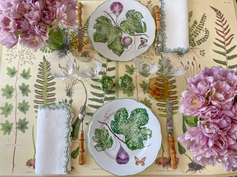 Chelsea Limited Edition Handpainted Limoges Porcelain Dinner Plates (set of 6)