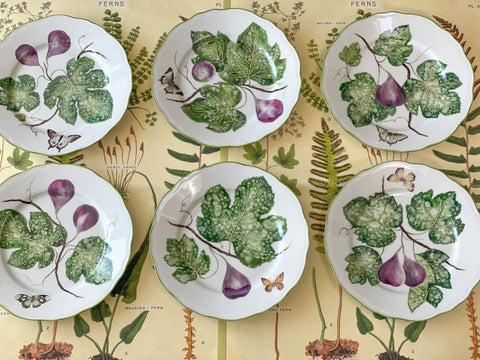 Chelsea Limited Edition Handpainted Limoges Porcelain Dinner Plates (set of 6)