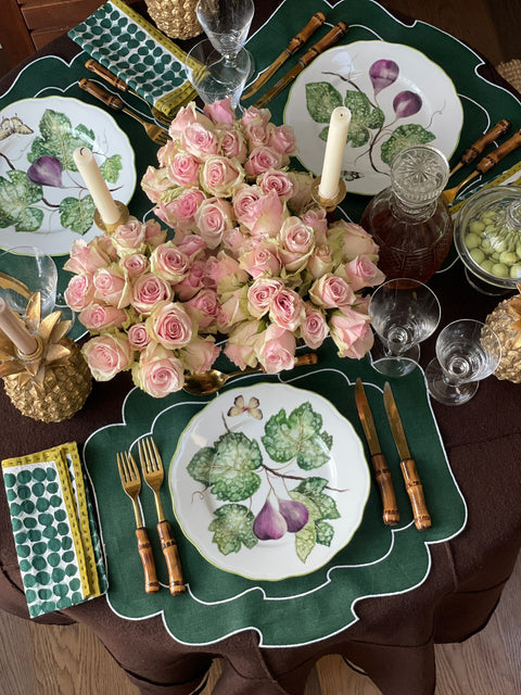 Chelsea Limited Edition Handpainted Limoges Porcelain Dinner Plates (set of 6)