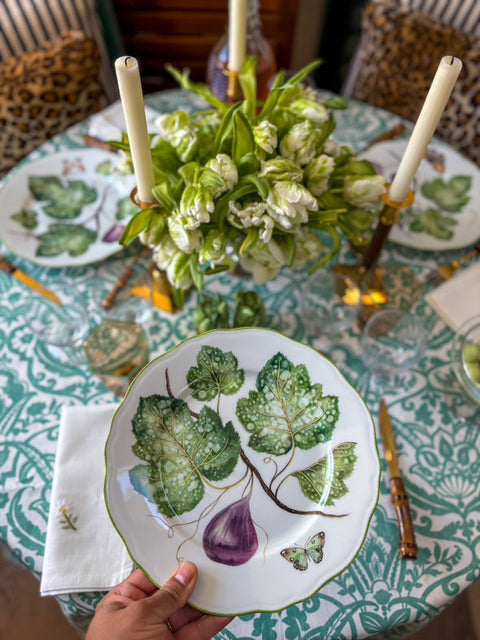 Chelsea Limited Edition Handpainted Limoges Porcelain Dinner Plates (set of 6)