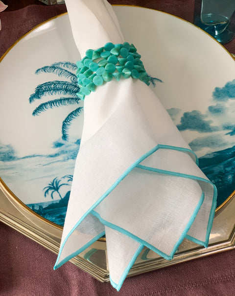 Turquoise Napkin Rings | Aqua Napkin Rings | DLIFESTYLEUK