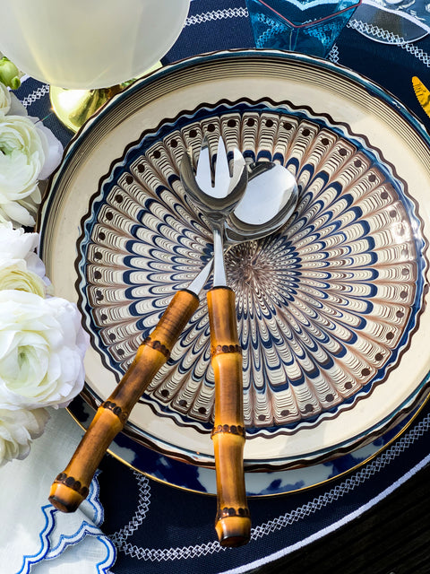 Bamboo Handle Utensils | Bamboo Serving Utensils | DLIFESTYLEUK
