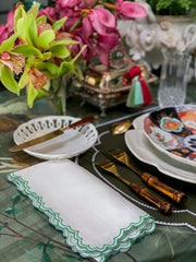 Scalloped Edge Napkins | Dinner Table Napkins | DLIFESTYLEUK