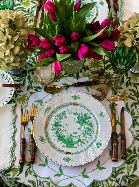 Flower Table Cloth | Cotton Table Cloth | DLIFESTYLEUK
