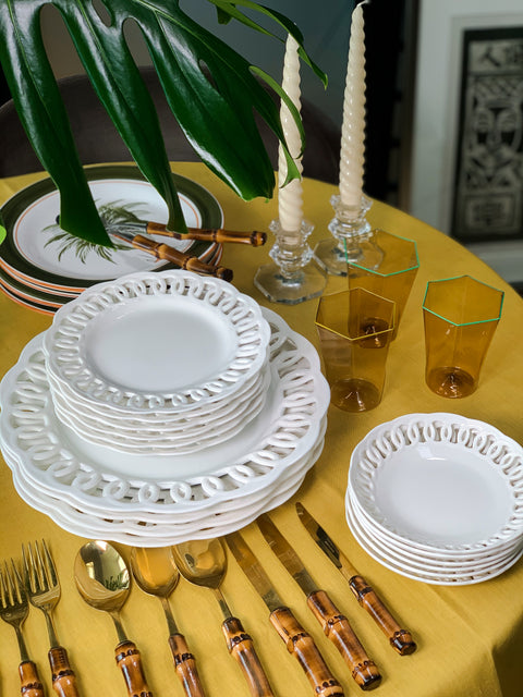 White Porcelain Plates | Italian Porcelain Plates | DLIFESTYLEUK