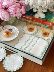 Scalloped Edge Coasters | Chelsea Coasters | DLIFESTYLEUK