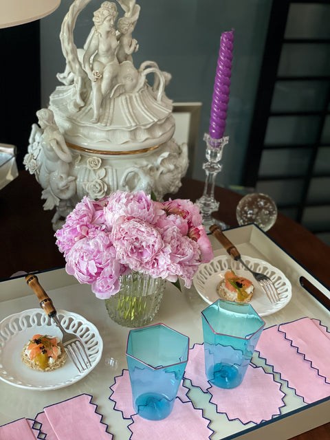 Jaipur Cocktail Napkins & Coasters (12 sets/24 pieces)