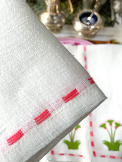 Pink Lotus Dinner Napkins (set of 8)