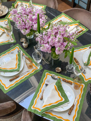 Victoria Limited Edition Appliqué Placemats & Dinner Napkins (8 sets/16 pieces)