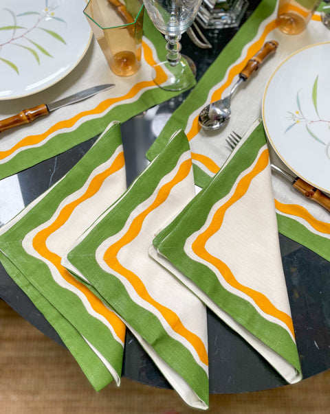 Victoria Limited Edition Appliqué Placemats & Dinner Napkins (8 sets/16 pieces)