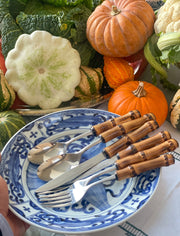 Bamboo Flatware Set | Bamboo Handle Cutlery Set | DLIFESTYLEUK