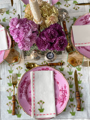 Pink Lotus Placemats & Dinner napkins (set of 8)