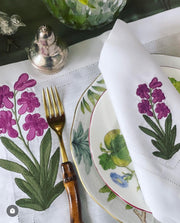 Orchids Placemats & Dinner Napkins (4 sets)